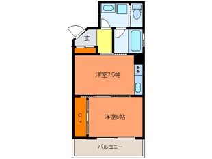 ア－バネックス南堀江の物件間取画像